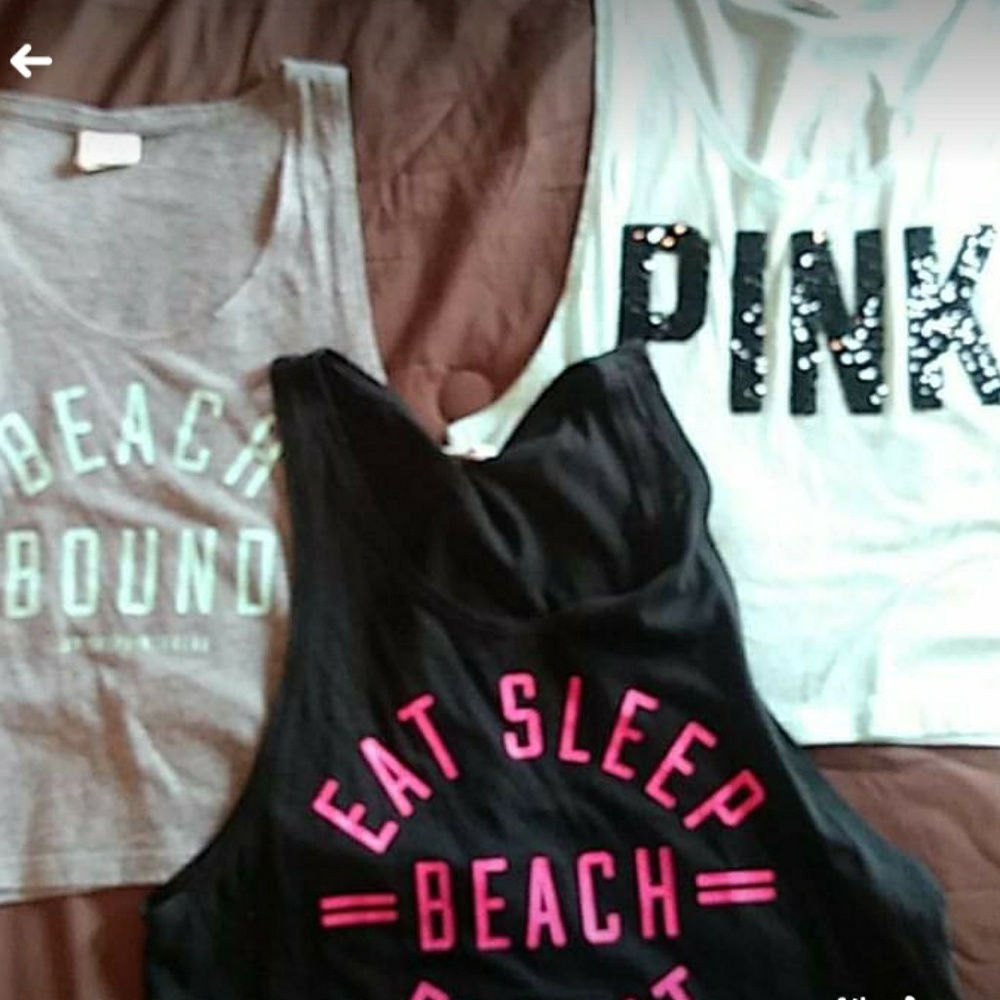 Pink tank tops